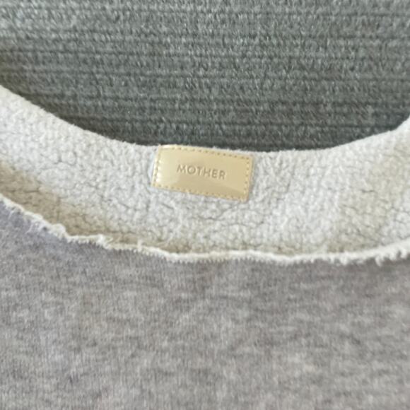 Mother Sweater Women S Gray The Drop Easy Raw Sweatshirt Casual Knit Classic - Picture 10 of 10